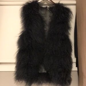 Young Fabulous and Broke Mongolian Fur Vest